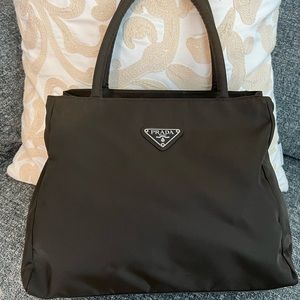 Prada Logo Tessuto Nylon Tote